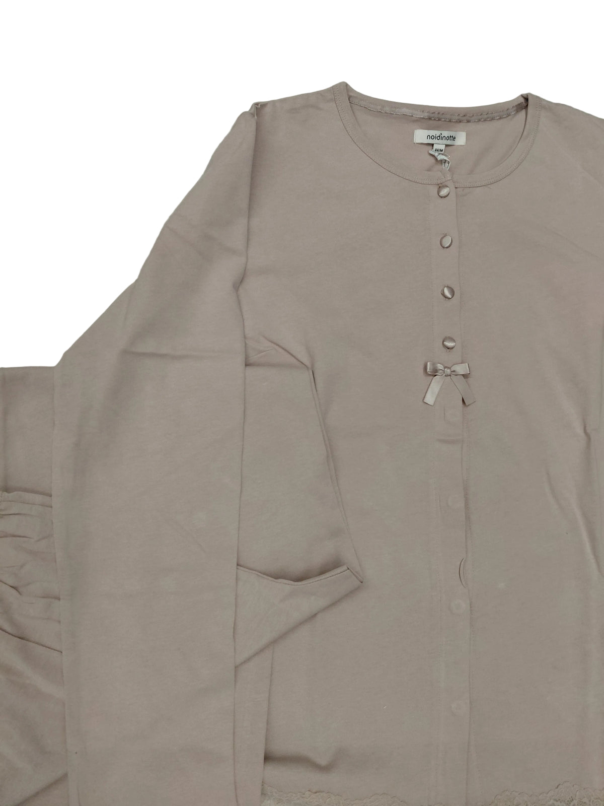 Pigiama Donna con merletto Beige