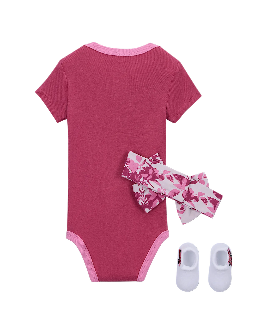 Completo Neonata con stampa fiori Nike 3 pezzi