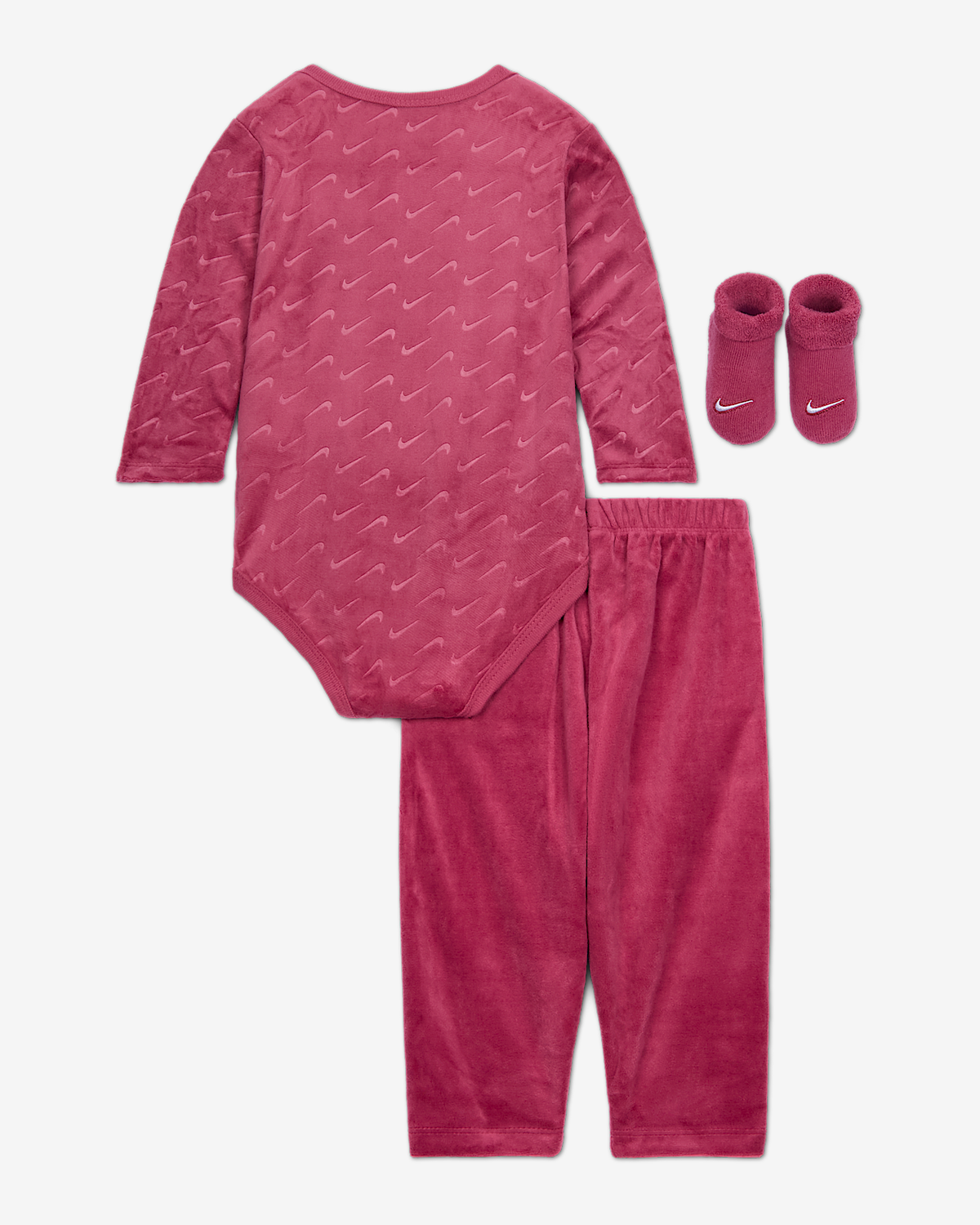 Completo Neonata 3 pezzi Logo Swoosh Nike