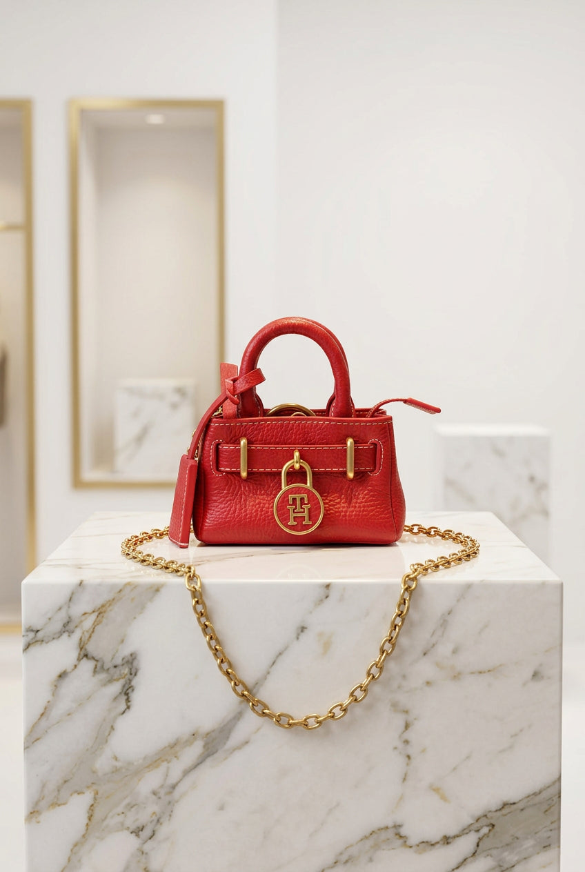 Mini Borsa Donna Tommy Hilfiger red American Icon