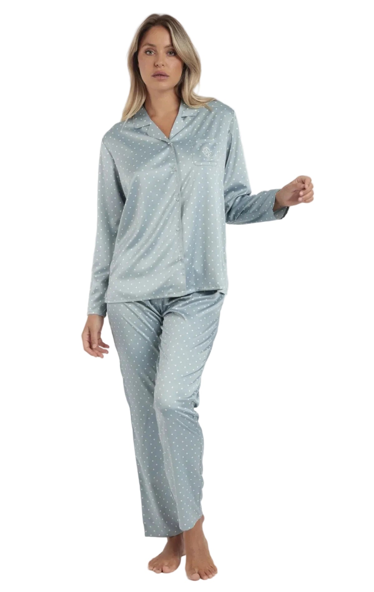 Pigiama Donna raso pois aperto Admas 62649