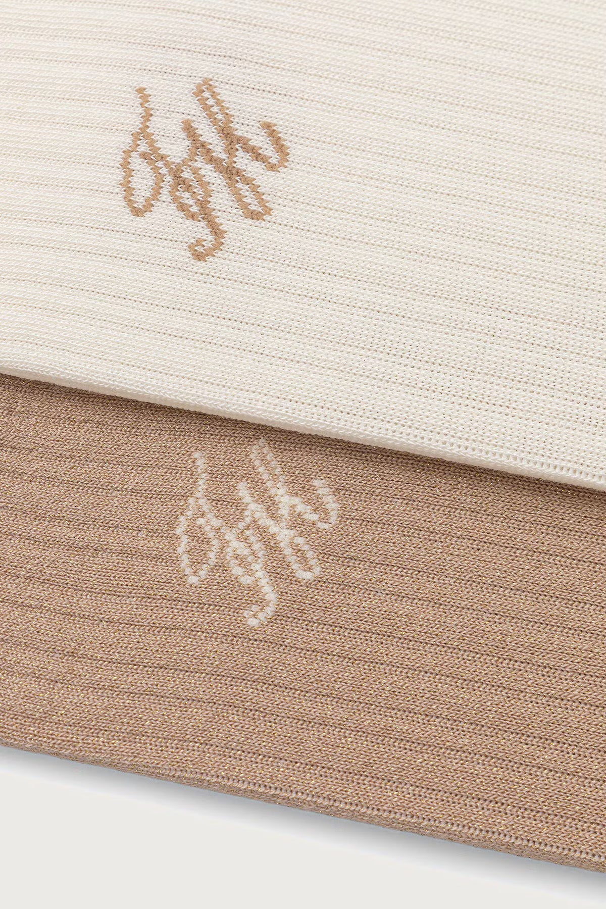 Calzini Donna Monogram Lurex 2 paia