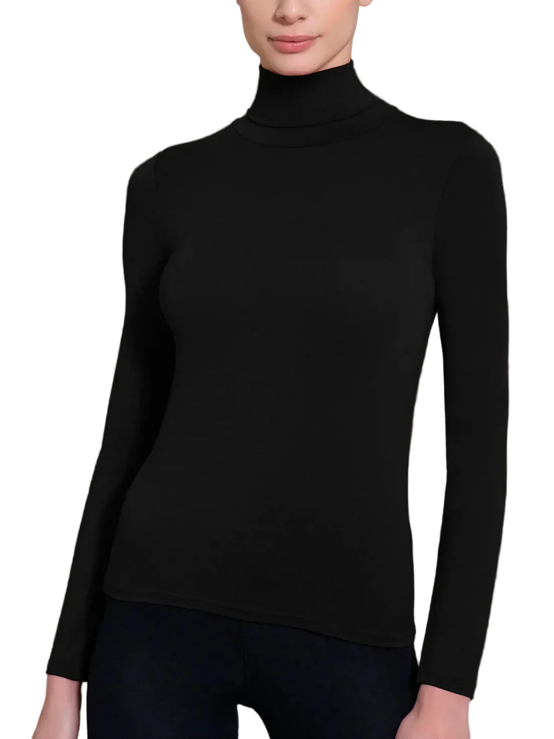 Maglietta Donna con collo dolcevita in Tenderwool