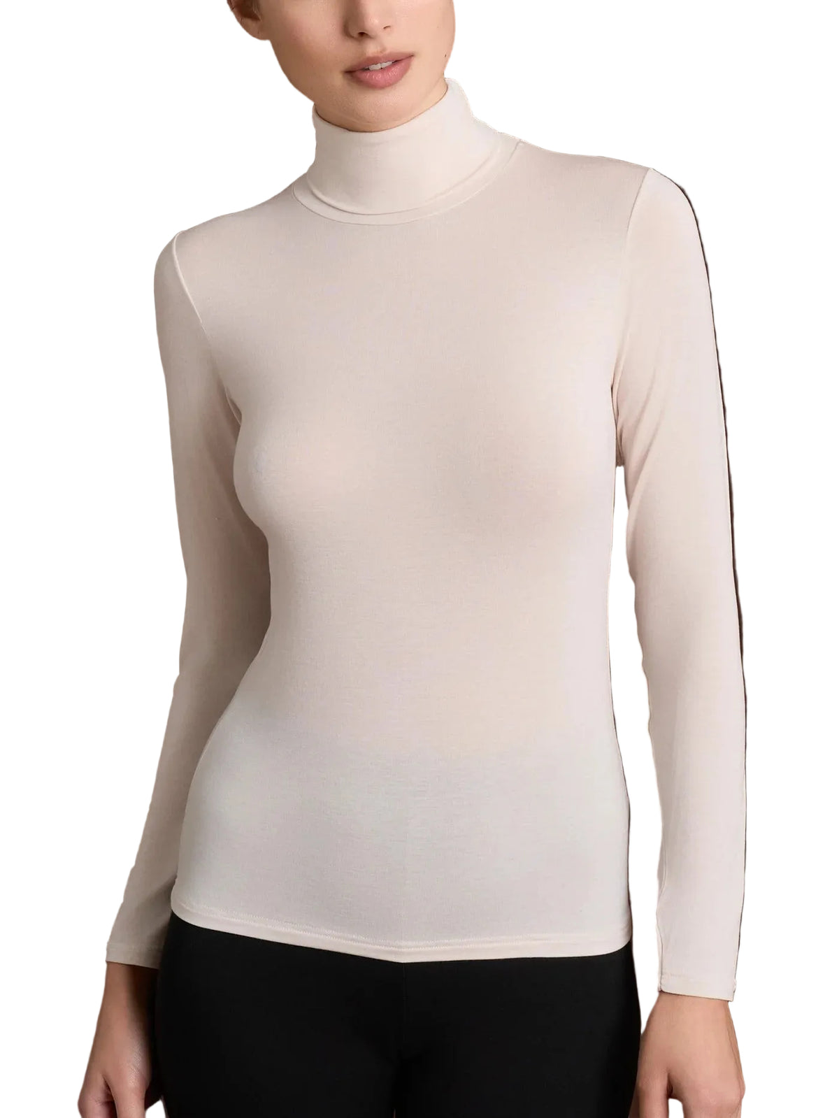 Maglietta Donna con collo dolcevita in Tenderwool