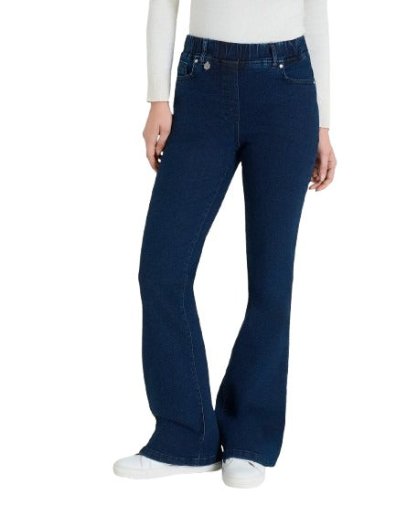 Jeans Donna flare con tasche in Super Denim