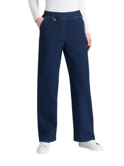 Jeans Donna ampio con tasche in Super Denim