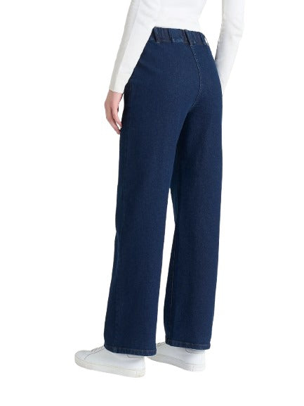 Jeans Donna ampio con tasche in Super Denim