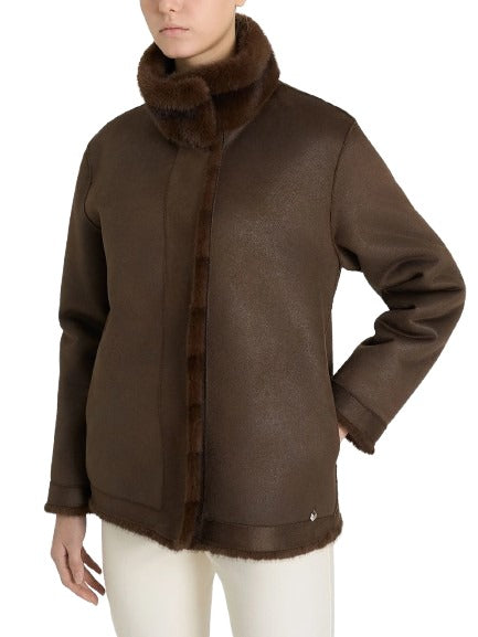 Giacca Donna double-face in Vegan Fur