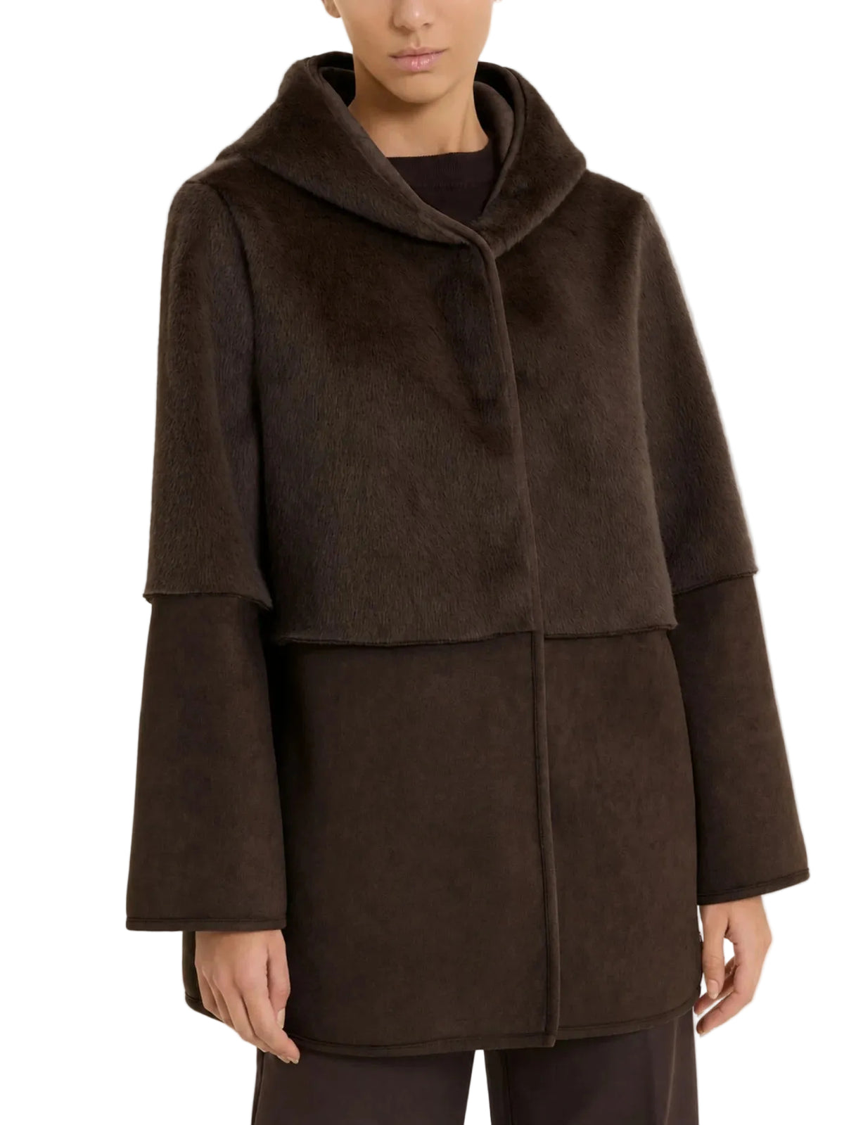 Giacca Donna con cappuccio double-face Ragno