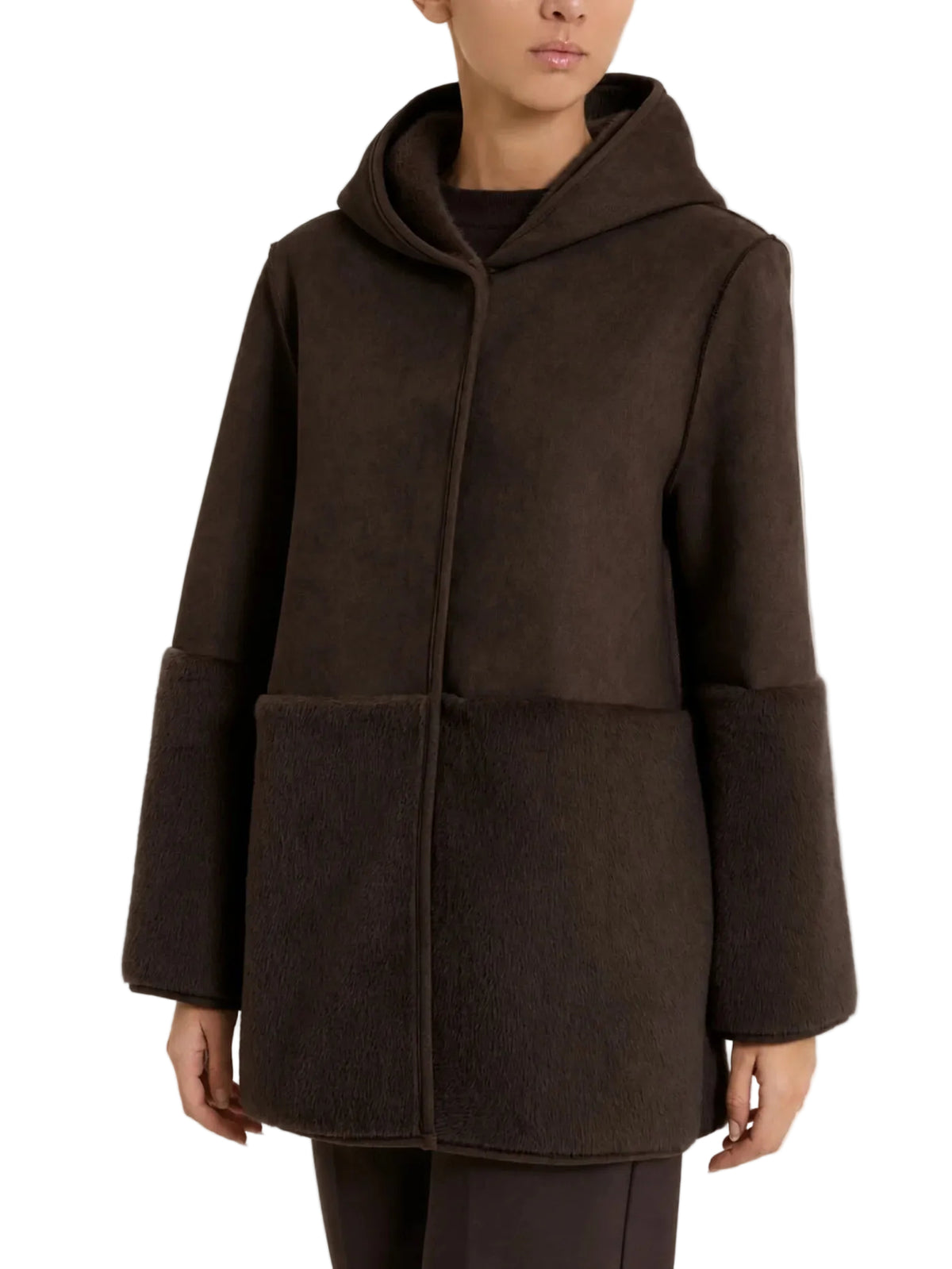 Giacca Donna con cappuccio double-face Ragno