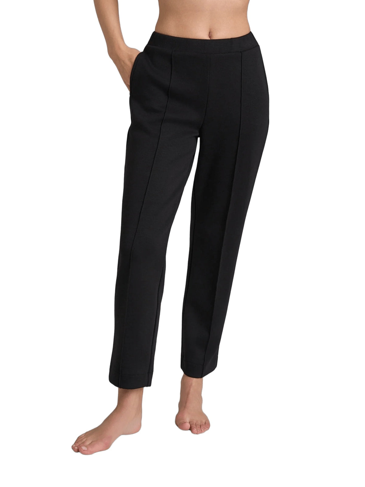 Pantalone Donna dritto con tasche in Scuba
