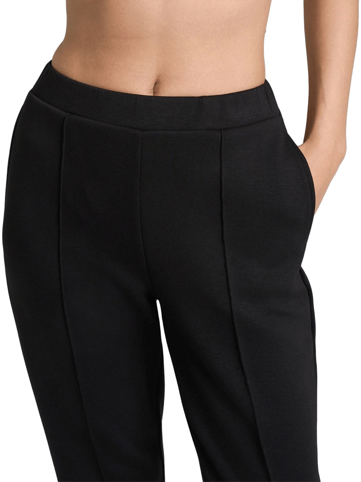 Pantalone Donna dritto con tasche in Scuba