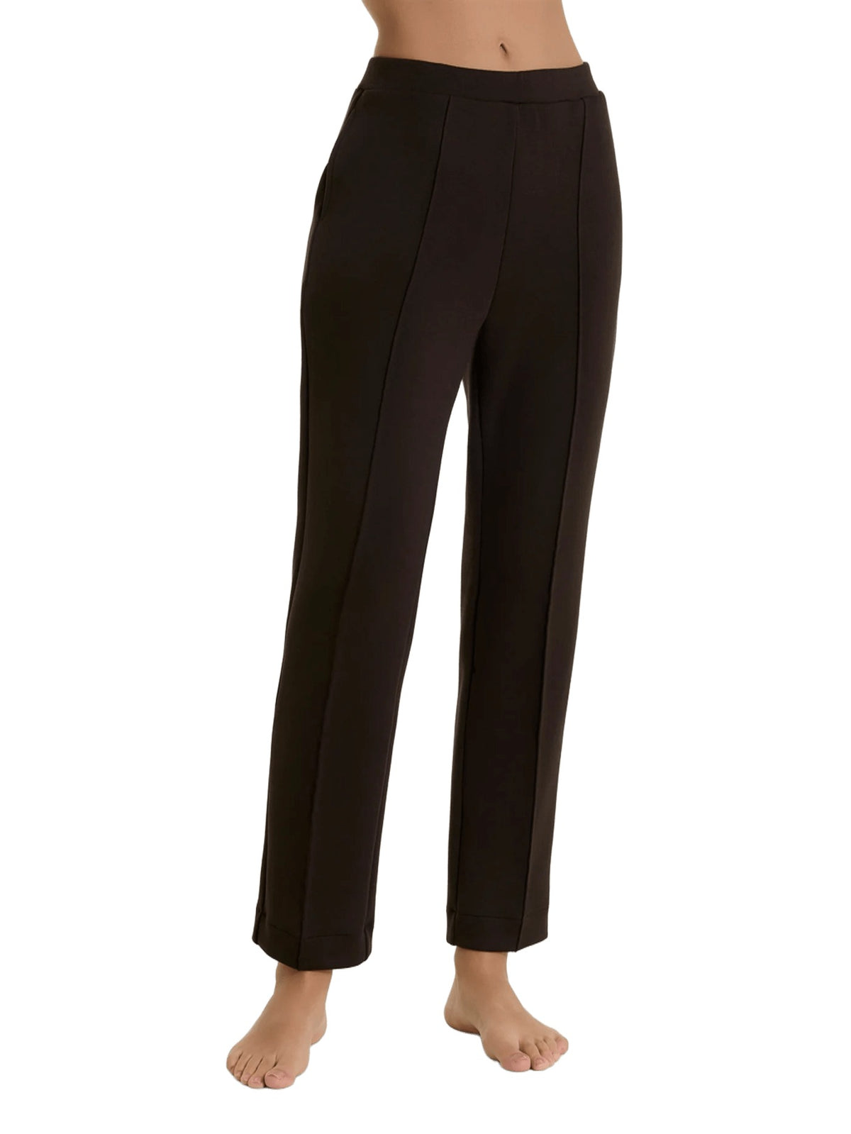Pantalone Donna dritto con tasche in Scuba