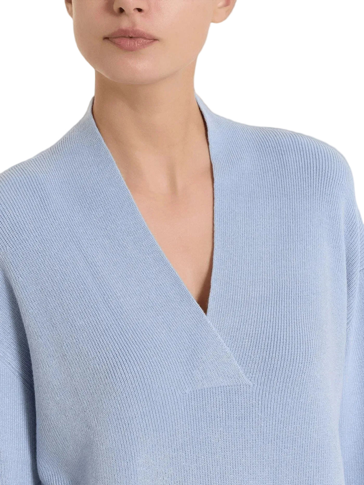 Maglia Donna Scollo a V in punto perla