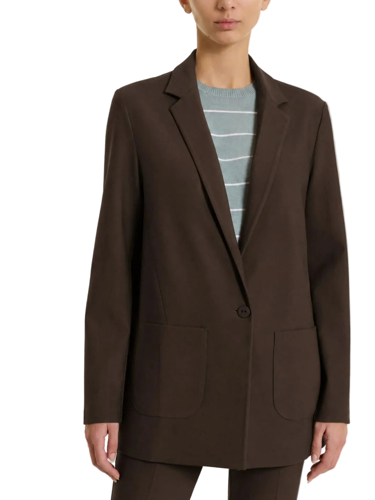 Blazer Donna monopetto con un bottone in Compact