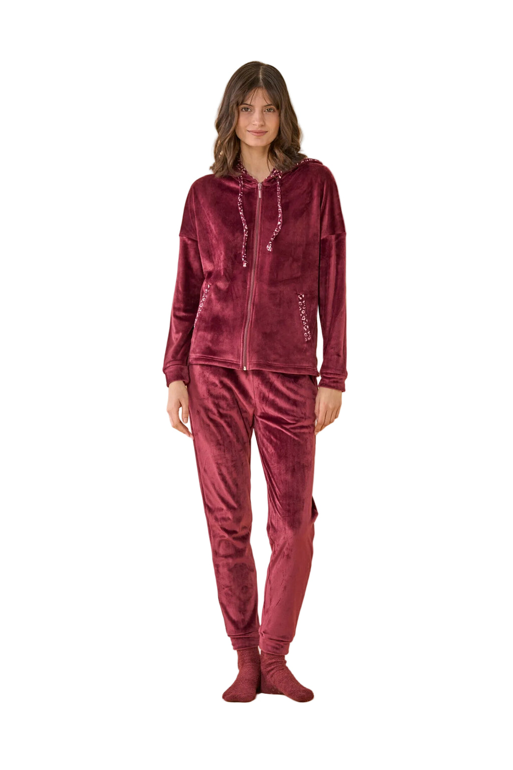 Completo Donna in ciniglia felpata Classic Wild Noidinotte