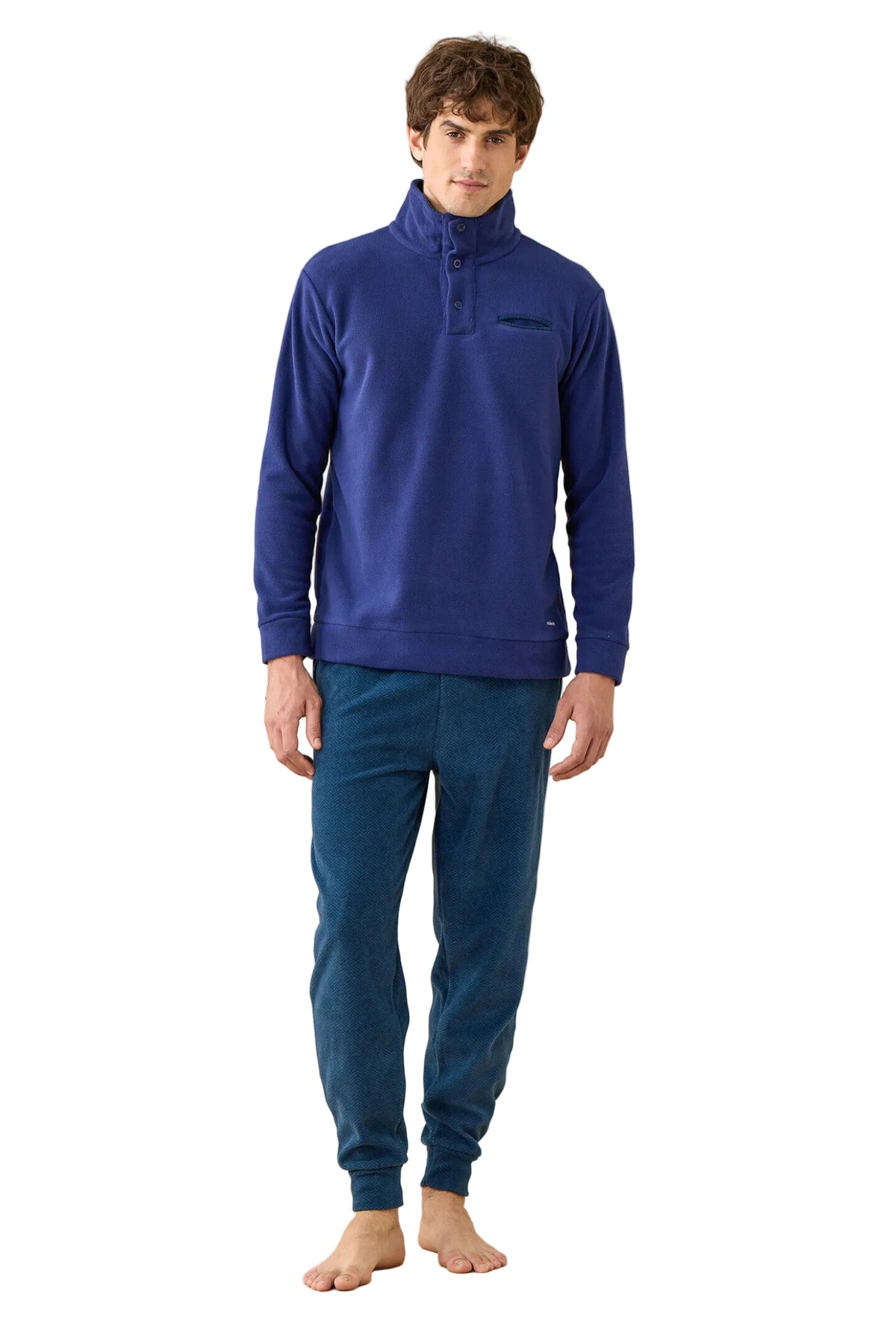 Pigiama Uomo micropile collo alto