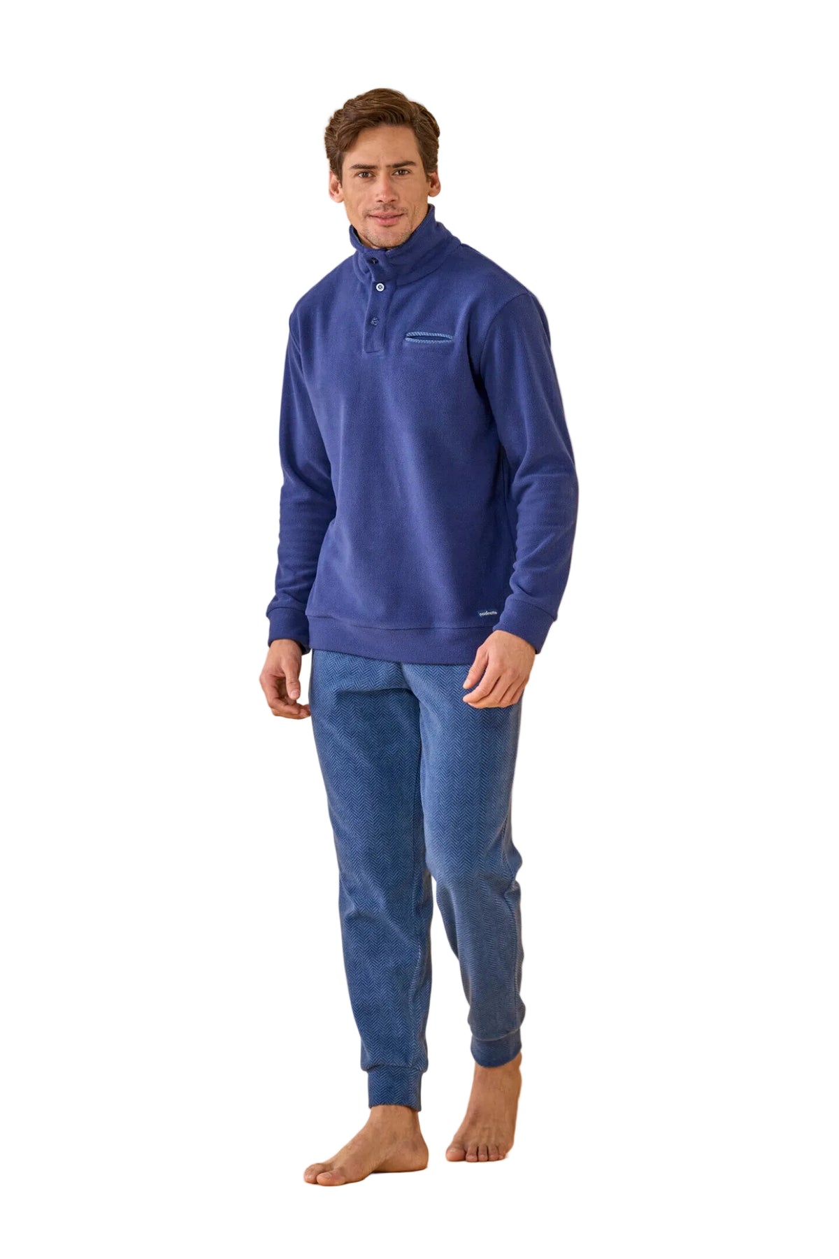 Pigiama Uomo micropile collo alto