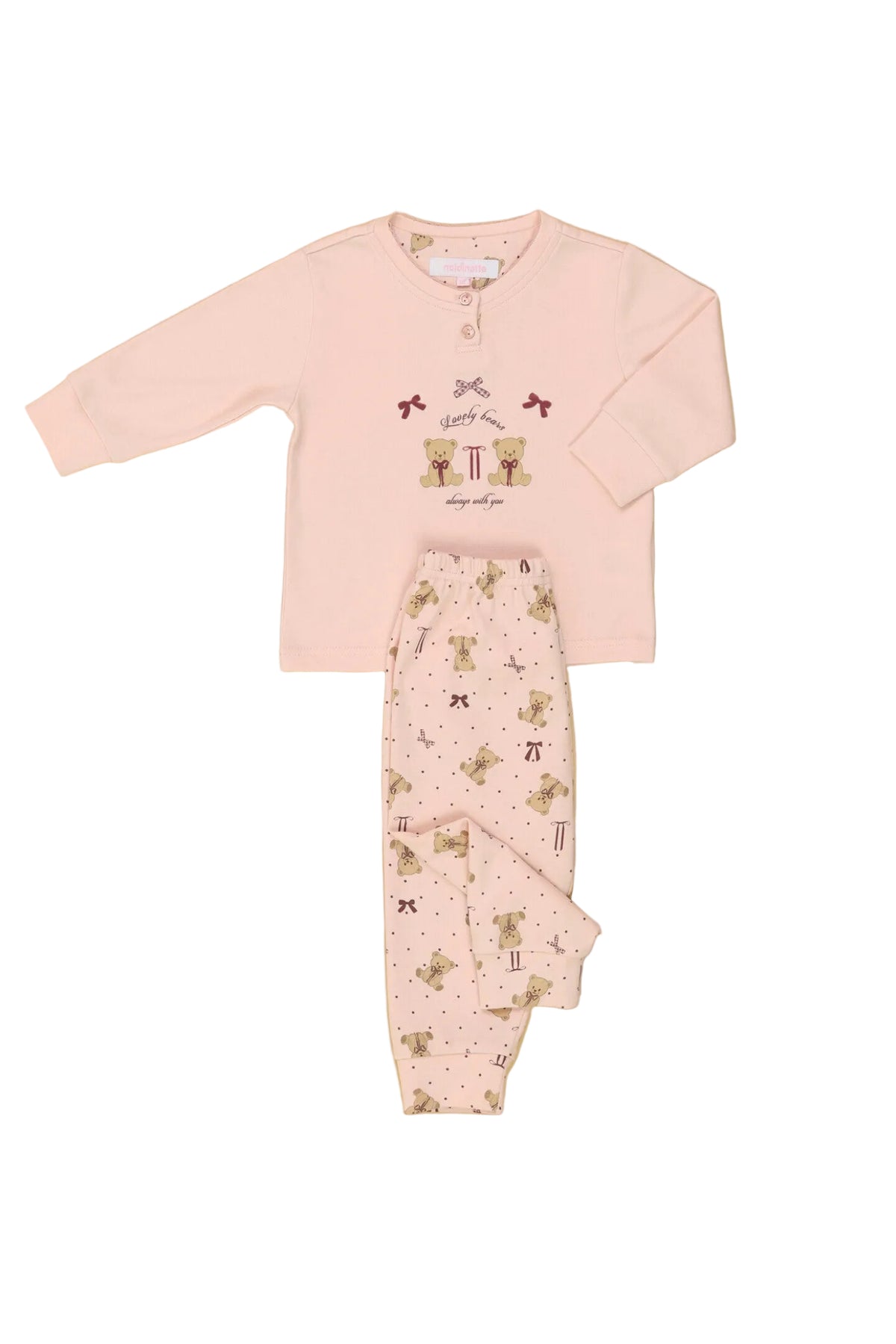 Pigiama Neonata caldo cotone fantasia 903 Noidinotte