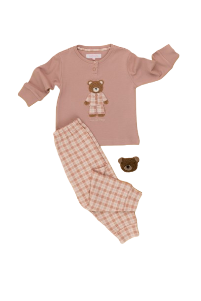 Pigiama neonata/o caldo cotone articolo Teddy