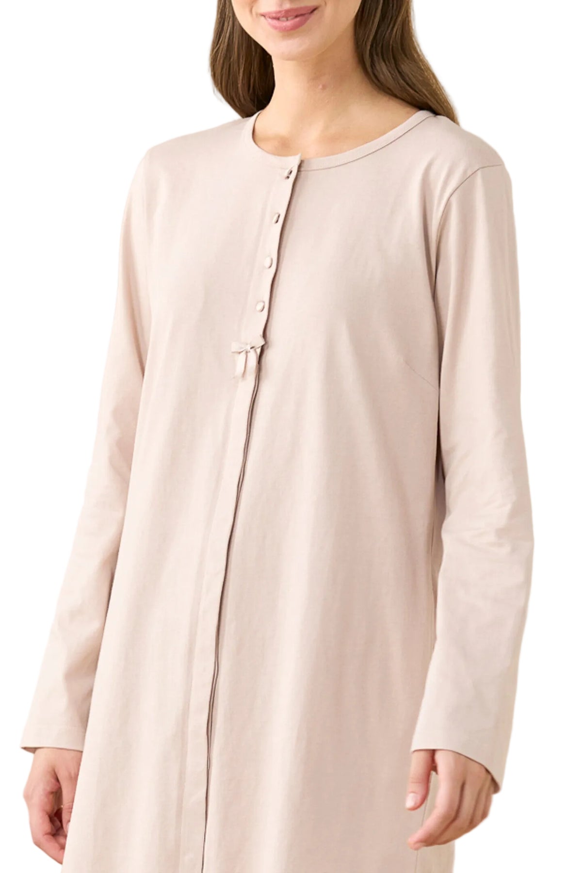 Camicia da notte Donna in jersey invernale Essential Noidinotte