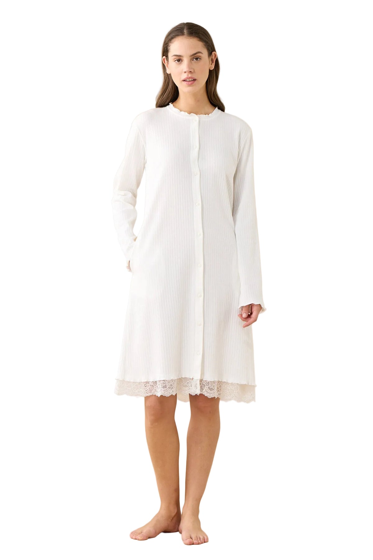 Camicia da notte Donna in costina Essential Noidinotte