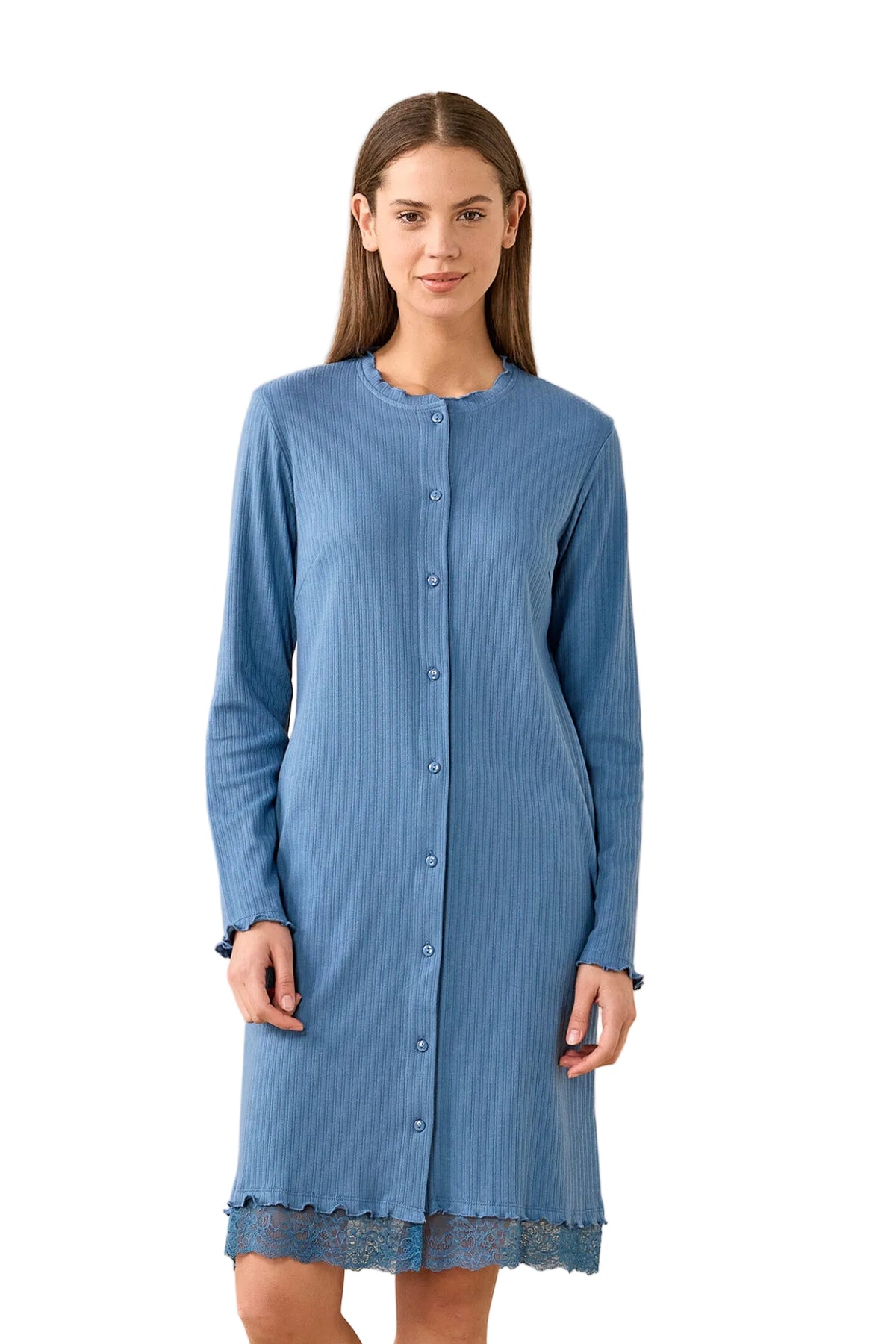Camicia da notte Donna in costina Essential Noidinotte