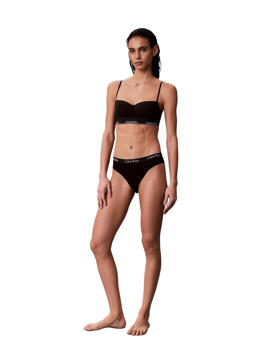 Reggiseno balconcino a bustino Cotone Modal Calvin Klein