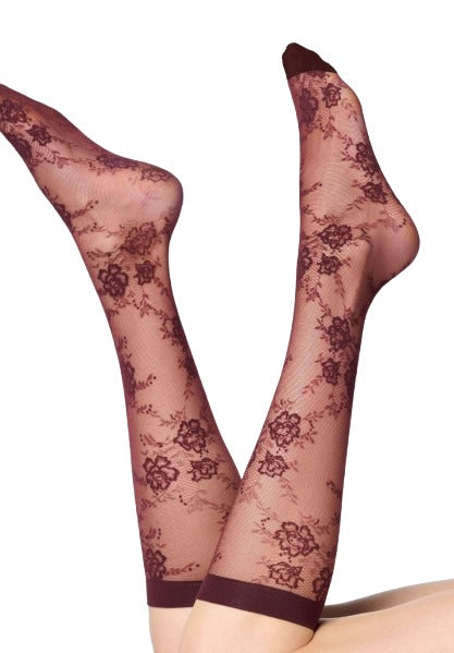 Gambaletto Donna Semi-Velato Floreale Pizzo 20 DEN Oroblu