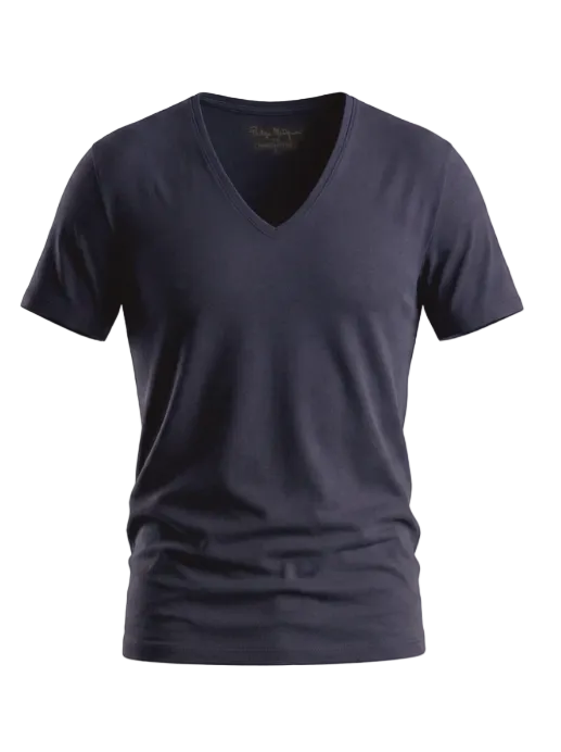 T-Shirt Uomo scollo a V elasticizzato Philippe Matignon