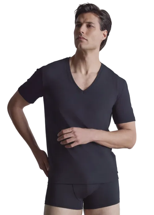 T-Shirt Uomo scollo a V elasticizzato Philippe Matignon