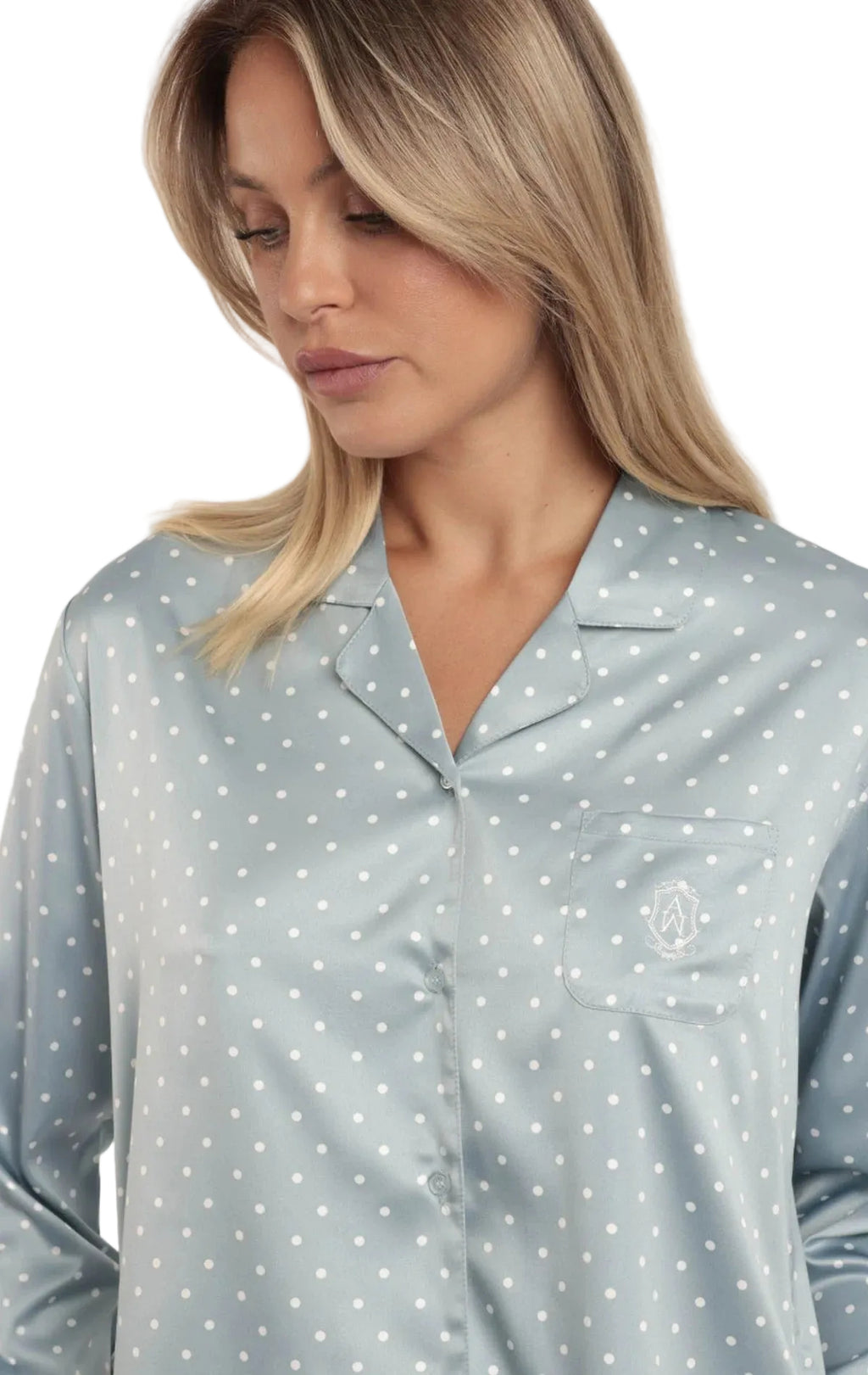 Pigiama Donna raso pois aperto Admas 62649