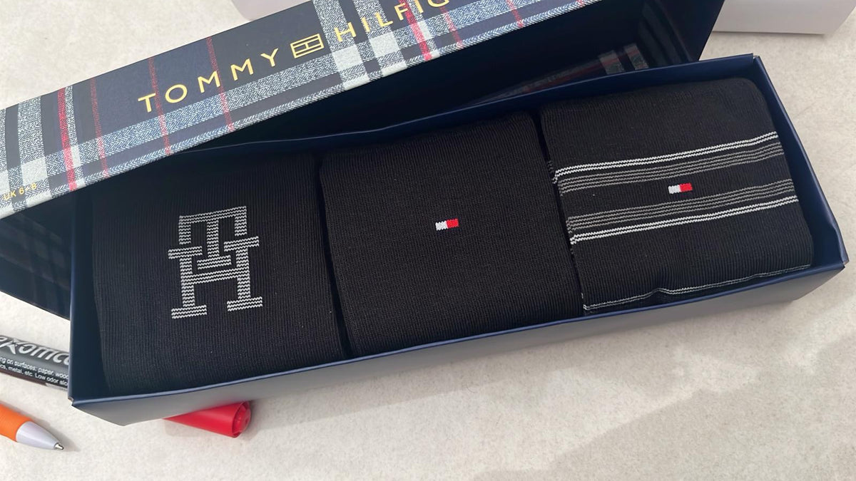 Calzini Uomo Tommy Hilfiger Gitf Box 3 paia