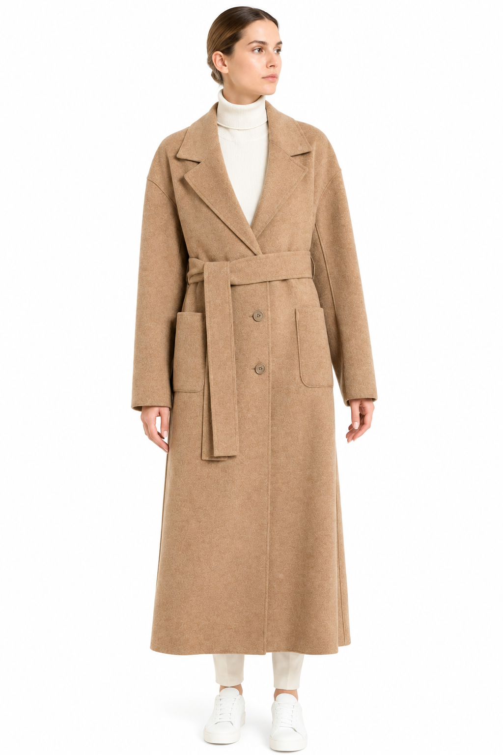 Cappotto Donna lungo in Vegan Wool Ragno