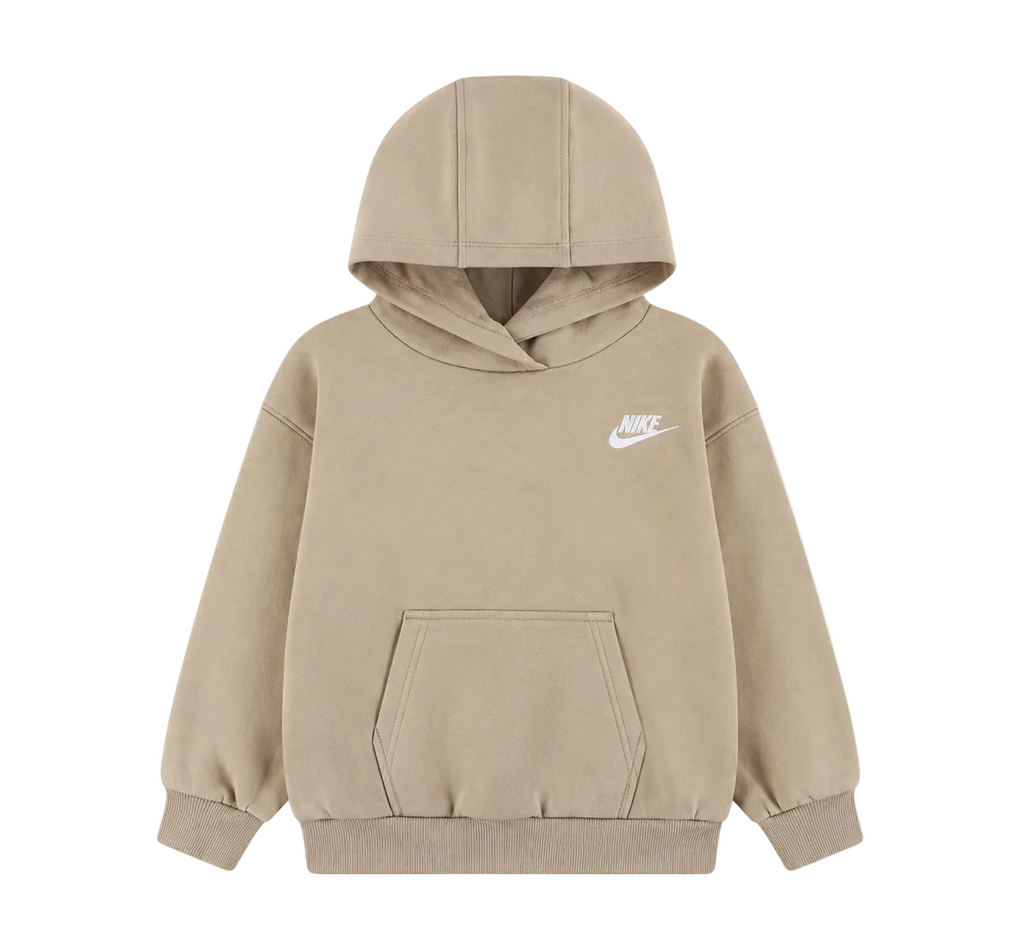 Tuta Neonati felpa con cappuccio e pantaloni beige Nike