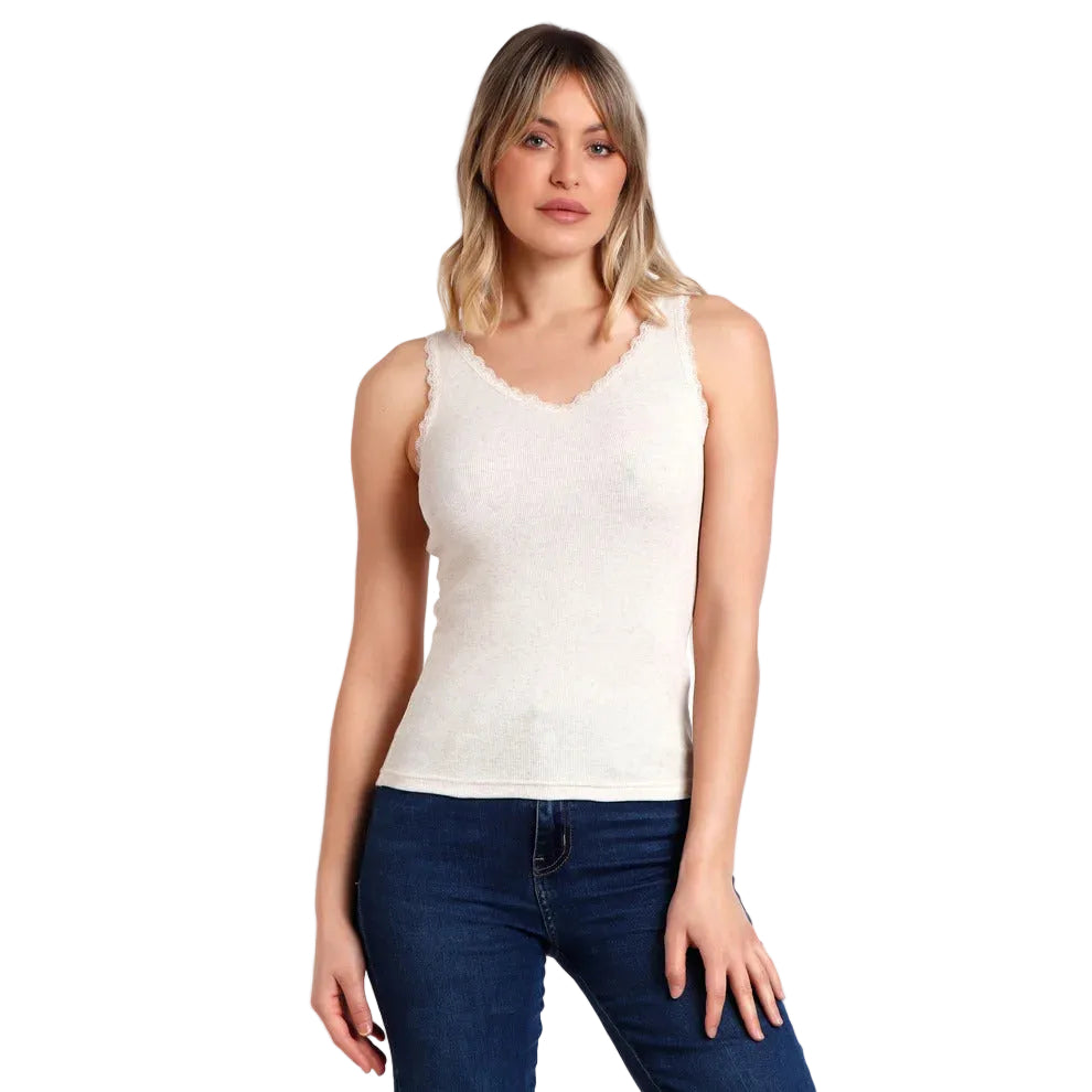 Maglia Donna spalla larga scollo a V Admas 43561