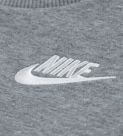 Tuta Neonati con felpa girocollo grigio Nike