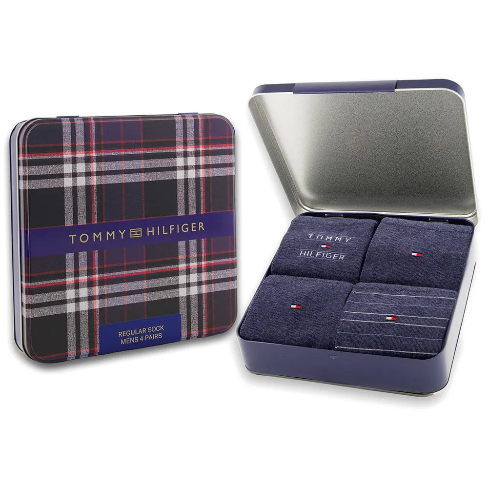 Calzini Uomo corti Tommy Hilfiger confezione 4 paia